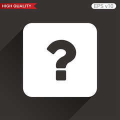 Question icon. Button with question icon. Modern UI vector.