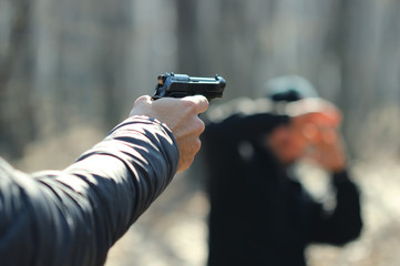 Gun in the hand
