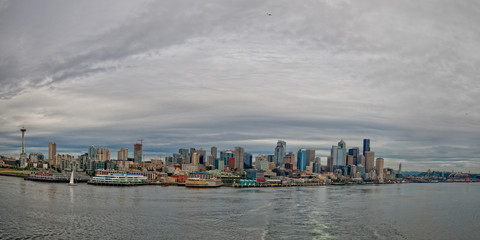 Seattle Washington seen from the bay