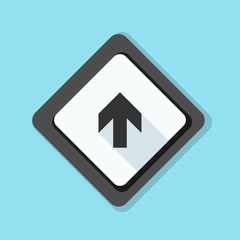 Ahead Up Arrow sign illustration