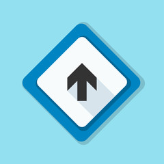 Ahead Up Arrow sign illustration