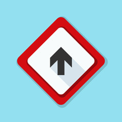 Ahead Up Arrow sign illustration