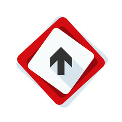 Ahead Up Arrow sign illustration