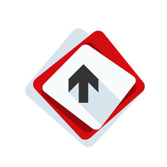 Ahead Up Arrow sign illustration