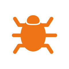 Bug system technology icon vector illustration graphic design