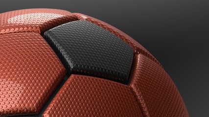 Soccer ball. 3D illustration. 3D CG. High resolution.