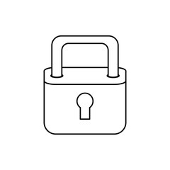 Padlock security symbol icon vector illustration graphic design