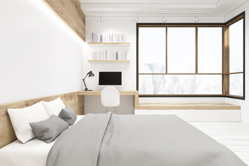 White bedroom interior