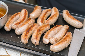 grilled mix sausages