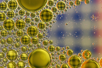 Oil in water abstract background