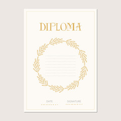 Diploma template