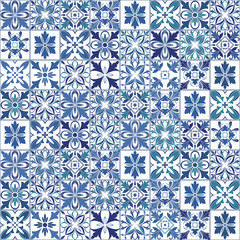 Seamless patchwork pattern from colorful Moroccan tiles.  Islam, Arabic, Indian, Turkish, Pakistan, Chinese,  Ottoman ornaments. For wallpaper,surface design, wrapping motif