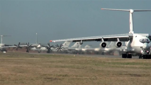 Rule three aircraft on the airfield