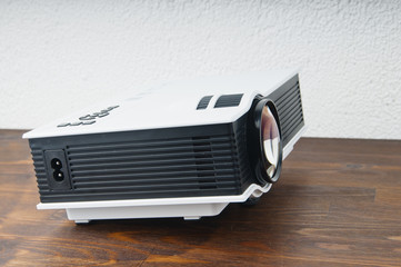 Projector on table