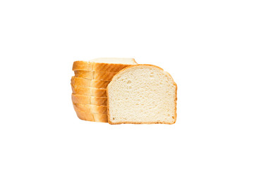 french toast bread isolated on white background