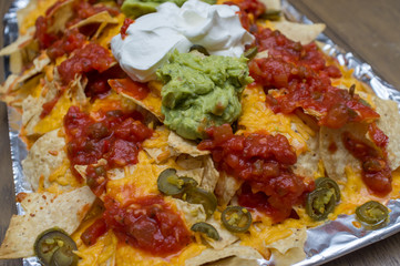 Mexican Guacamole Nachos