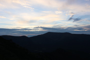 mountain sunset