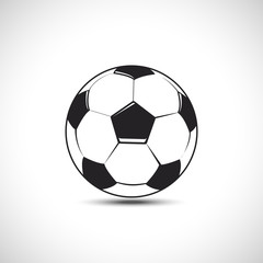 Obraz premium Football ball Vector icon. Soccer ball Icon.