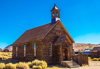 Old Church in California Ghost Town