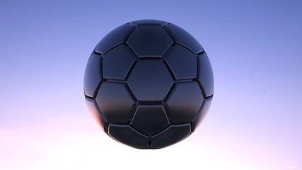 Fototapeta premium Soccer ball. 3D illustration. 3D CG. High resolution.