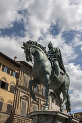 Obraz premium Cosimo sculpture Firenze Italy