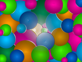 Colorful Bubble Background