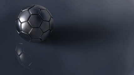 Naklejka premium Soccer ball. 3D illustration. 3D CG. High resolution.