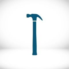 hammer icon stock vector illustration flat design