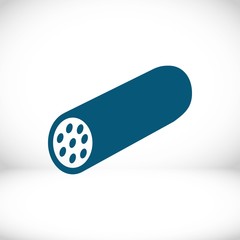 icon sausage stock vector illustration flat design