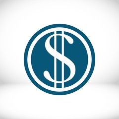 money icon stock vector illustration flat design