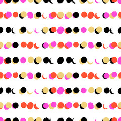 Simple striped geometric pattern with dots