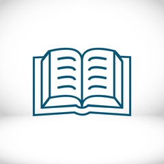 book icon stock vector illustration flat design
