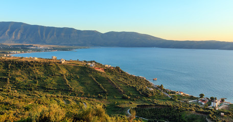 Adriatic sea evening view (Albania).