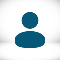 Man icon stock vector illustration flat design