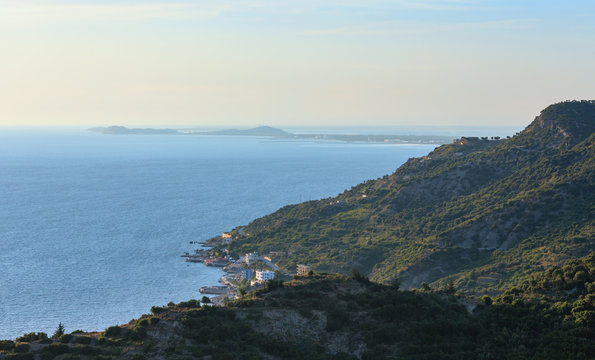 Adriatic sea evening view (Albania).