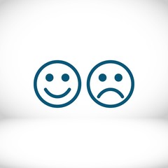 Smile icon stock vector illustration flat design