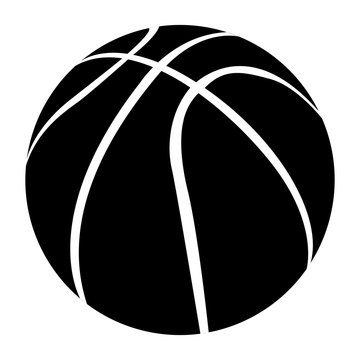 Isolated basketball ball on a white background, Vector illustration