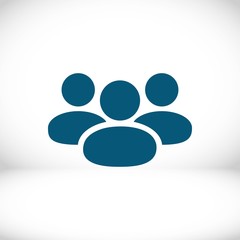 People icon  stock vector illustration flat design