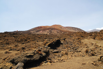 Volcanic landscape near Orchilla lighthouse, El Hierro island. Spain
