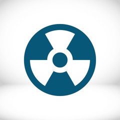 radioactive icon stock vector illustration flat design