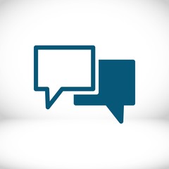 Speech Bubbles Icon. Chat pictogram icon stock vector illustration