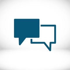 Naklejka premium Speech Bubbles Icon. Chat pictogram icon stock vector illustration