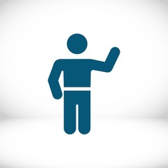 man icon stock vector illustration flat design