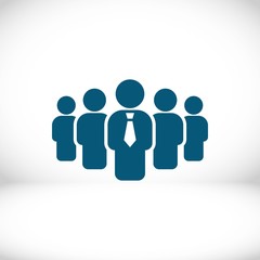 people with the leader icon stock vector illustration flat design