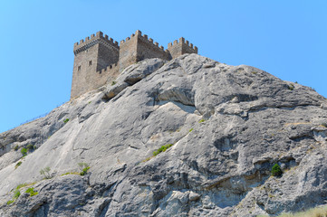 Fortress in Sudak on the Crimean peninsula