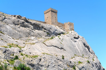 Fototapeta premium Fortress in Sudak on the Crimean peninsula