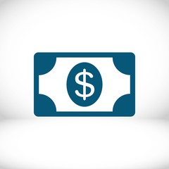 Obraz premium dollar money icon stock vector illustration flat design