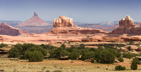 View from Squaw Flat Campground, CanyonLands NP, UT, USA