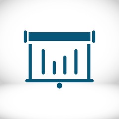 lectern with microphone icon stock vector illustration flat design