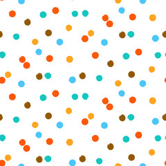 Ditsy vector polka dot pattern